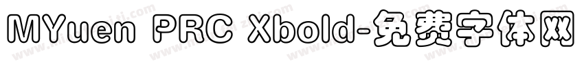 MYuen PRC Xbold字体转换